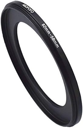 82 to 58mm Metal Ring/82mm to 58mm Step Down Rings Filter Adapter for UV,ND,CPL,Metal Step Down Rings,Compatible with All 82mm Camera Lenses & 58mm Accessories