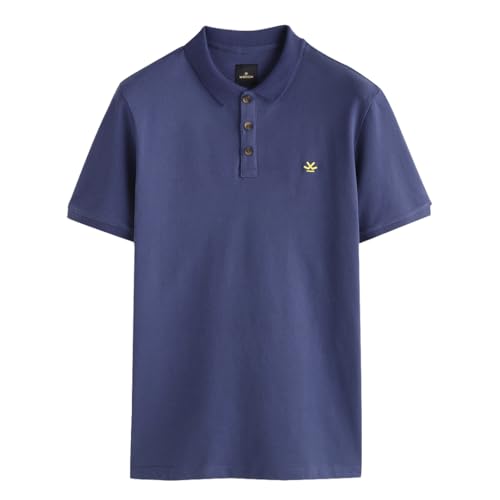 Image of WROGN Men's Pure Cotton Pique Stretch T-Shirt | Slim Fit
