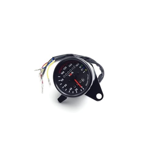 Compteur de vitesse universel 12V 60 Km/h avec double odomètre LED pour moto