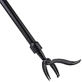 DUOLIYBC Weed Puller Tool Stand Up Heavy Duty,Long Handle Weeders with 4 Claw Steel Head Design