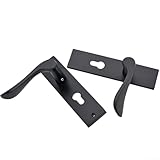 Photo Gallery feegow set di maniglie per porta – maniglia per porta nera opaca con cassetta portachiavi, maniglie di ricambio con serratura a mortasa – maniglia per porta – uso interno ed esterno Photo Gallery feegow set di maniglie per porta – maniglia per porta nera opaca con cassetta portachiavi, maniglie di ricambio con serratura a mortasa – maniglia per porta – uso interno ed esterno