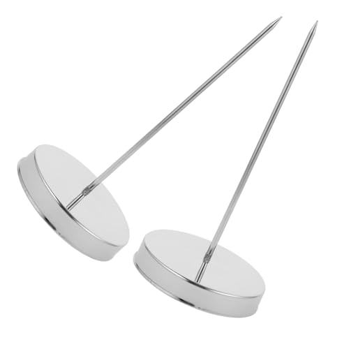SEWACC 2pcs Receipt Spike Holder for Restaurant Memo Organizer for Office and Home Stable Bill Fork for Use Smooth Edges for Handling