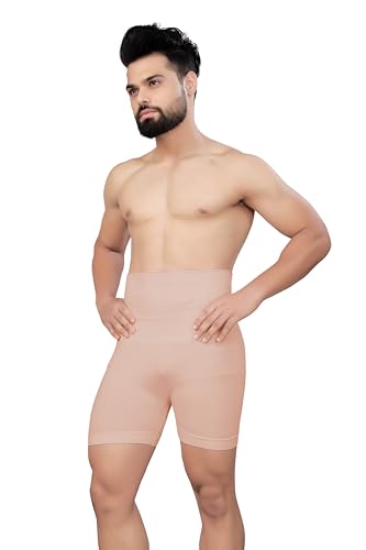 Image of Tummy Tucker Men Shapewear for Control Seamless High Waist Slimming Underwear Body Shaper Boxer Stomach Fitness for Exercise & Workout Briefs