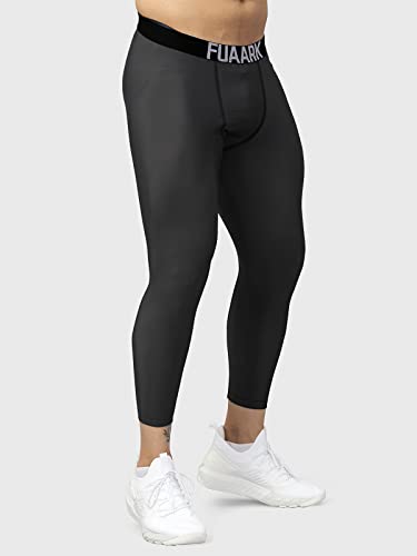 Image of FUAARK Men's Nylon Skinny fit Compression Pants Tights