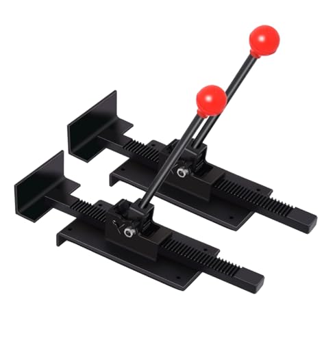 2PCS Heavy Duty Ratcheting Hardwood Floor Jack Tool for Wood Laminate & Vinyl Flooring Flooring Jacks for Hardwood Floors Professional Board Tightening & Positioning Aid