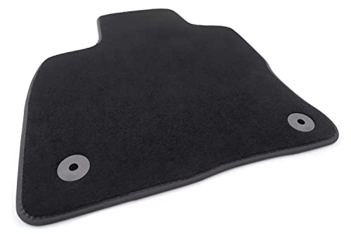 Tapis de sol conducteur pour VW Polo 6 VI - En velours - Noir