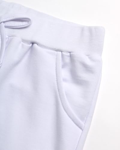 Real Love Girls Shorts - 4 Pack Soft Everyday Casual French Terry Bermuda Shorts for Girls with Elastic Waistband (7-16)4