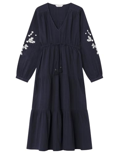 Robe décontractée femme Springfield midi brodée pour un style élégant au quotidien