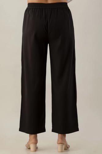 Image of Moirai Super Soft Viscose Rayon Palazzo Pants for Women Relaxed & Regular Fit Solid Palazzo for Women & Girls Casual Ethnic Wear