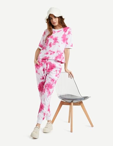 Image of Amazon Brand - INKAST Women Women's Cotton Tie-Dye Regular Fit Co-ord Set