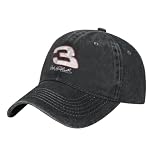 Dale Earnhardt Sr 3 Baseball Cap Adjustable Unconstructed Washed Dad Hat for Men Women Black