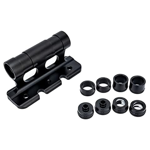 Nlmayt Bike Fork Mount Quick Release MTB Thru Axle Carriers Aluminum Alloy Bicycle Fork Bracket Frame for Car Roof Transport Storage - 100×5/100×12/100×15/110×15mm Thru Axle Fitments Cover