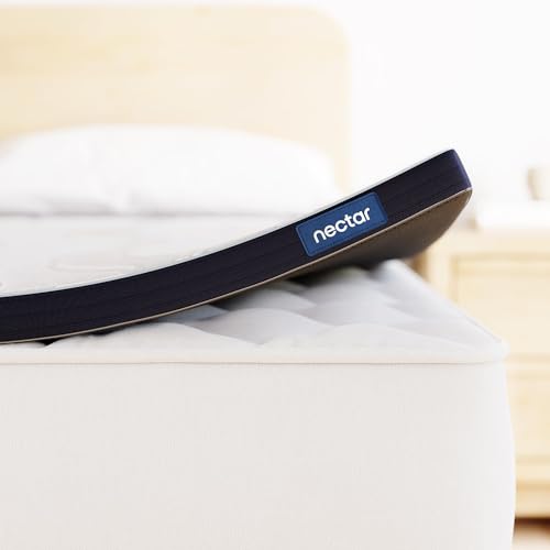 Nectar Firm Mattress Topper - King - 2' Gel Memory Foam Mattress Topper - Breathable & Comfortable - Back Pain Relief