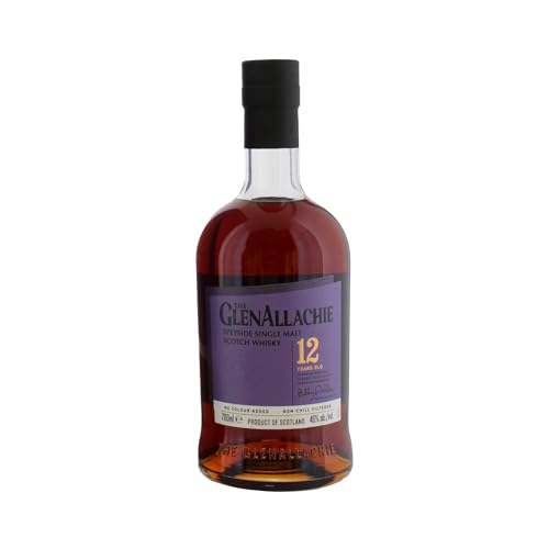 GlenAllachie 12 Year Old Single Malt Scotch Whisky 70cl (ABV 46.0% Alcohol) | 2024 Rebrand Packaging