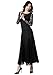 Female Ballroom Dance Lace Dress Long Skirt Modern Dance Big Swing Dress Waltz Dance Costume Competition Costume Black L