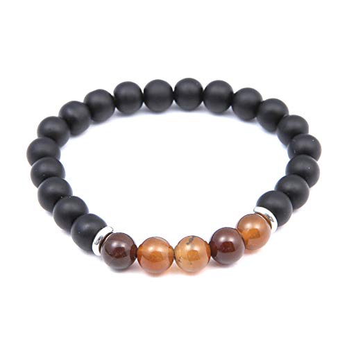 Perle d'agate matte de qualité supérieure en pierre véritable pour accessoires de mode précieux