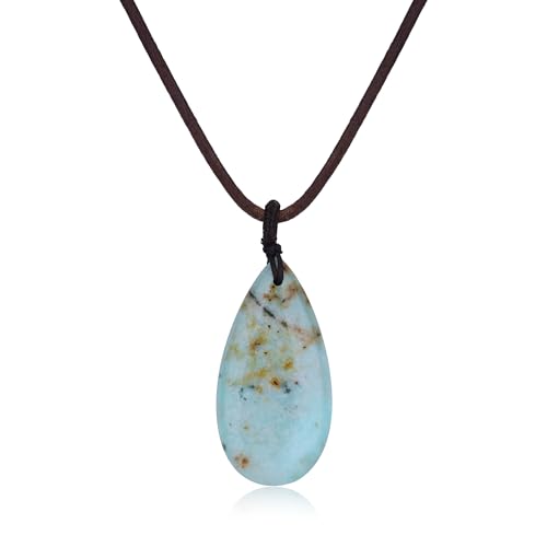 Collier turquoise femme en cuir pour look bohème chic et sorties estivales
