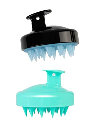 Hair Scalp Massager Shampoo Brush,Head Scalp Massager Scrubber, Silicone Scalp Care Brush With Soft Silicon Brush Head. (2 Pack)