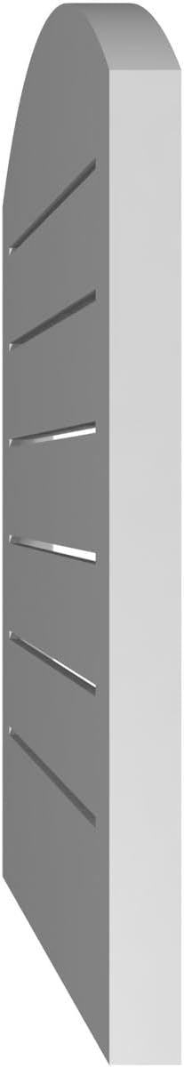 Ekena Millwork GVPAR22X2402SF Arch Top Surface Mount PVC Gable Vent, 22"W x 24"H, Factory Primed White