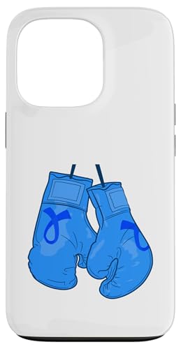 Cinta Azul con Guantes de Boxeo - Concientización sobre el...