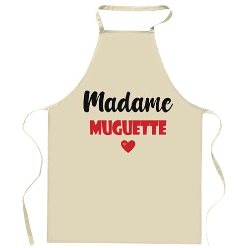 Tablier de cuisine jardinage ajustable rouge idée cadeau famille