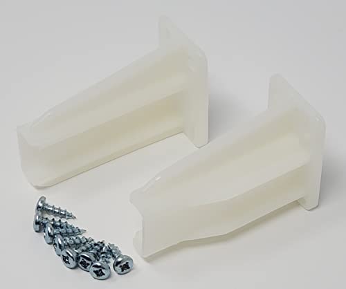 2-Pack White Drawer Slide Rear Socket Blum Euro Cabinet Drawer Slides, Right & Left (Retail Pack) (1)