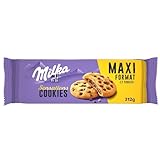 MILKA - COOKIE SENSATION - 1 Paquet de 12 Cookies aux Pépites de Chocolat au Lait et Cœur Fondant Chocolaté - Format Familial - Pratique pour le Goûter - 312g