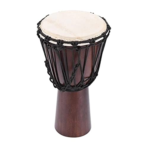 Tambor parlante Africano Profesional Africano Djembe Mano Bongo Tambores Percusi�n Instrumento de M�sica Seleccionar Hardwood Cabeza Cabeza Cabeza (Color : Marr�n, Size : 8inch)