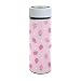 xigua Bottiglia d'acqua in acciaio inox con fragole rosa e isolamento sottovuoto, thermos da viaggio per 24 ore, per 24 ore, 481,9 g