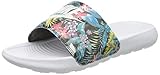 Comodidad ideal Nike W Victori One Slide Print, Zapatillas de Gimnasio Mujer, Black White White, 35.5 EU