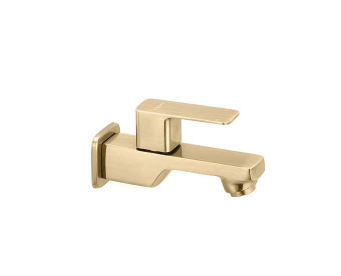CERA Ruby Bib Cock Short Body Wash Basin Faucet | Sink Tap | Bathroom Accessories | PVD Finish | Solid Brass | Wall Mount | Antique Brass | F1005151BA-image-29