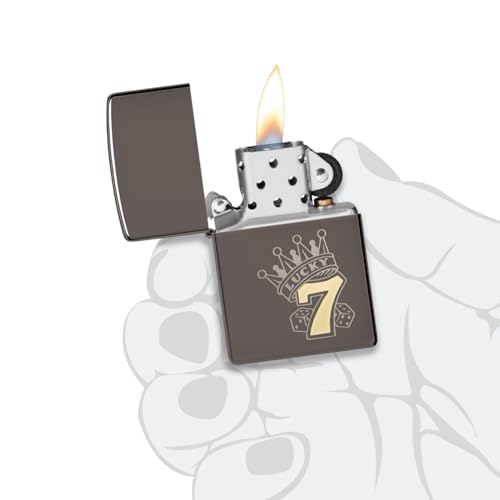 Zippo Lucky 7 Black Ice Encendedor de Bolsillo miniatura 5