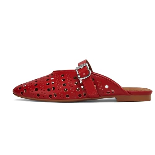 Women's Slingback Mesh Ballet Flats Buckle Strap Comfortable Ballerina Shoes