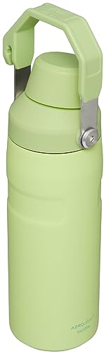 Image of Stanley IceFlow Fast Flow Water Bottle 16 oz | Angled Spout Lid | Lightweight and Leakproof for Travel and Sports | Insulated Stainless Steel | BPA-Free | Citron
