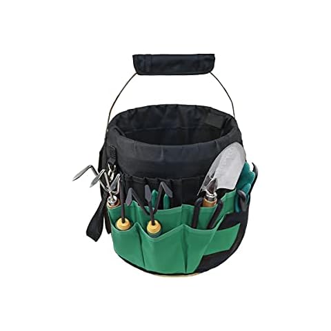 XHSP Gardening Tools Bucket Bag with 42 Pockets-Outdoor Multifunctional Better Sturdy Oxford/Canvas for Women Men Cover
