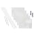 FASÄDE Quilted Decorative Vinyl Backsplash 15 sq ft Kit in Gloss White