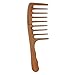 Wide Tooth Wooden Comb Handmade - Natural Vintage Style Wide Tooth Comb for Curls Gentle Styling - Anti-Static Wood Hair Combs For Women Detangling (Extra Wide Tooth)