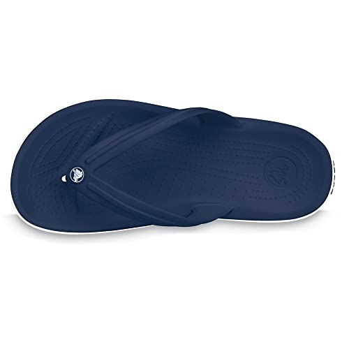 Image of Crocs Unisex's Clock Band Flip, Navy, 33.0 cm