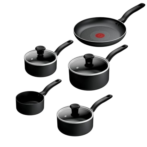 Tefal Titanium Essential Non-Stick 5-Piece Pan Set