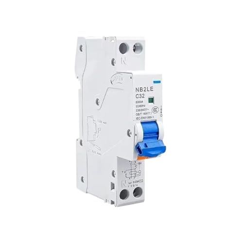 RCBO 1P+N disjoncteur differentiel 10A 30mA fuite de courant tableau electrique