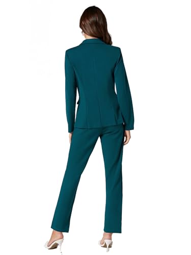 Women's Suits for Work Professional Business Attire 2 Piece Blazer and Pants Set2