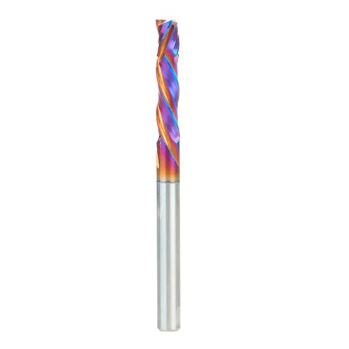Image of Amana Tool CNC SC Spektra Extreme Tool Life Coated Compression Spiral, 48322-K, 6mm D x 28mm CH x 6mm SHK x 75mm Long 3 Flute Router Bit