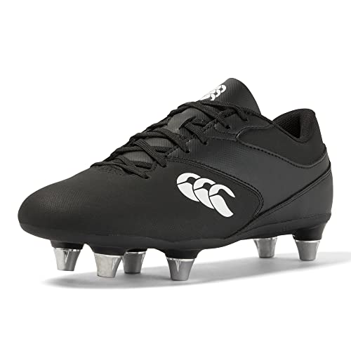 Canterbury Mixte Enfant Phoenix Raze Soft Ground, Noir Blanc, 38.5 EU