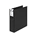 Avery 04601 Round Ring Binder W/Label Holder, 3-Inch Cap, Letter Size, Black, 1/Ea