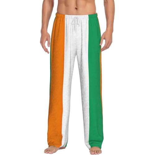 Pantalon de pyjama homme anti-froid en flanelle douce imprimé Côte d'Ivoire