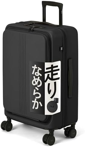 （04:30時点） [MAIMO] スーツケース Mサイズ 日本メーカー 【フロントオープンで荷物がサッと取り出せる】 静音キャスター ストッパー付き HINOMOTO フロントオープン 前開き キャリーバッグ キャリーケース 預け入れ STAND U マイモ