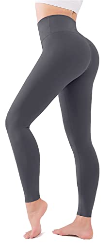 Damen Leggings 3/4 High Waist - Bequeme Baumwoll-Leinen Hose Für Sommer