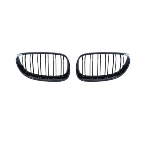 Rejillas de parachoques delantero para BMW Serie 5 E60 E61 2003-2009, listón doble negro