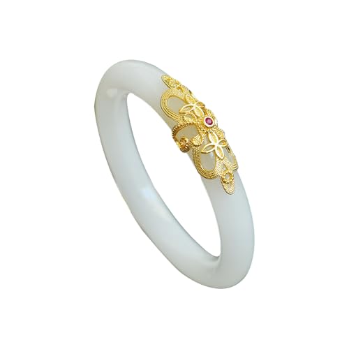 Jade Blanc pour Femmes : anneau porte-bonheur vintage pour un style unique