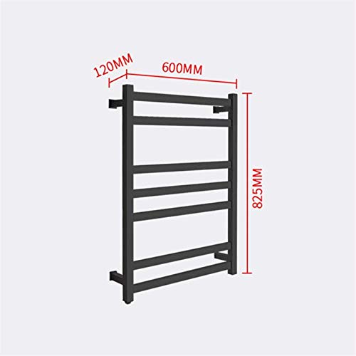 Toallero eléctrico negro de pared para secar ropa 5